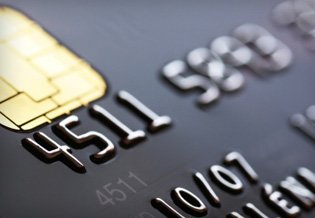 Credit card background, shallow DOF