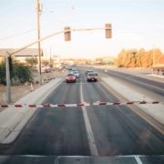 railroad crossing without flashing lights