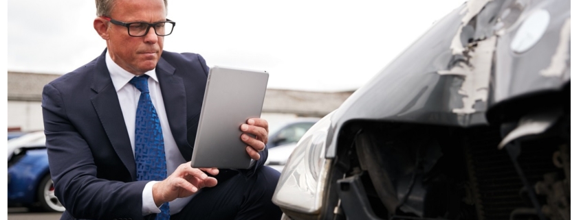 photos at a car accident scene